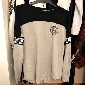 Victoria’s Secret Pink Shirt S/P in Gray and Black